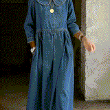 Sophie | Peter Pan Collar Denim Dress