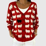 Ghislaine - Comfortable Hooded Knit Cardigan