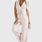 Montserrat Mono Elegant Sleeveless with Bow and Fluid Fall
