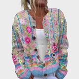 Giorgia - Autumn Multicoloured Floral Cardigan