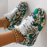 Veronika - Graffiti Design Trainers with Cushioning