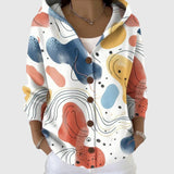 Ombeline - Comfortable Hooded Knit Cardigan