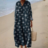 Margarita - Bohemian Dress with Star Print