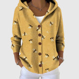 Mathilde - Comfortable Hooded Knit Cardigan