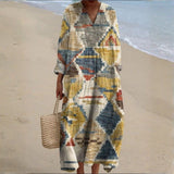 Carmen - Bohemian Dress with Ethnic Prints