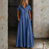 Ruby | Long Denim Dress