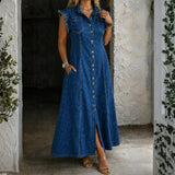Saskia | Plus-Size Denim Dress