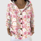 Bernadette - Comfortable Hooded Knit Cardigan