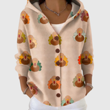 Angélique - Comfortable Hooded Knit Cardigan