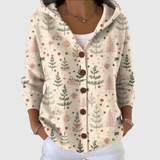 Geneviève - Comfortable Hooded Knit Cardigan