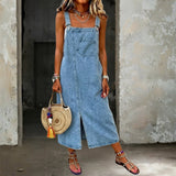 Georgia | Casual Denim Pinafore Dress