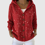 Karine - Comfortable Hooded Knit Cardigan