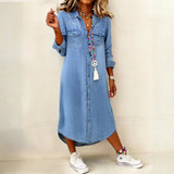Pippa | Smart Casual Denim Shirt Dress