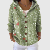 Nathalie - Comfortable Hooded Knit Cardigan