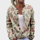 Simona – Autumn Paisley Cardigan