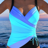 Adriana - Elegant swimsuit with colourful print