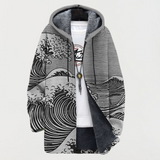 Lennox | Wave Pattern Coat