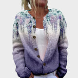 Alessia - Autumn Ombre Floral Cardigan
