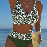 Sara - Two-Piece Bikini with Diamond Cut and Pattern