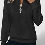 Zoey | Soft Zip Knit Jumper