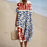 Alicia - Sardine Print Dress