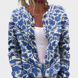 Serena – Autumn Blue Floral Cardigan