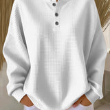 Brisa | Waffle Textured Knit Sweater