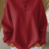 Brisa | Waffle Textured Knit Sweater