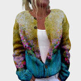 Elisa - Autumn Ombre Floral Cardigan