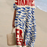 Alicia - Sardine Print Dress