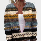 Bianca – Autumn Striped Cardigan