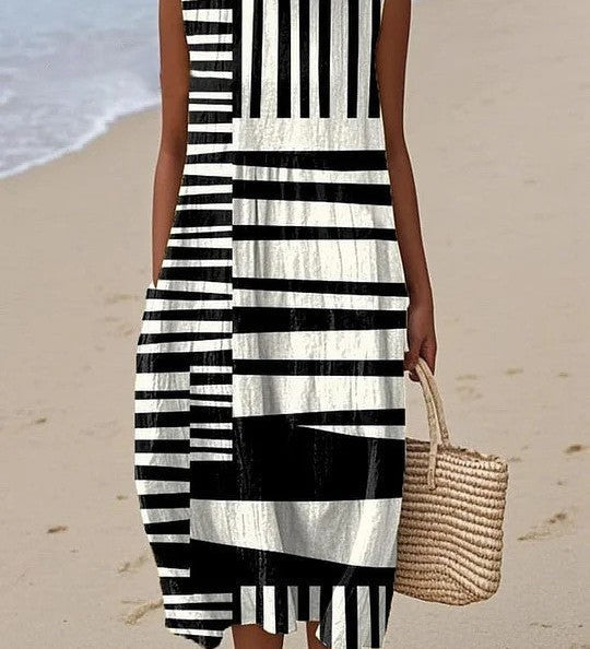 Cayetana - Stylish Graphic Dress