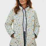 Alma – Quilted Jacket with Ditsy Floral Pattern