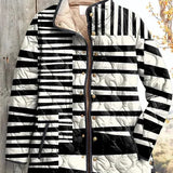 Nora – Quilted Jacket with Striped Pattern