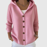 Sidonie - Comfortable Hooded Knit Cardigan
