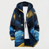 Harper | Coat with Starry Sky Pattern