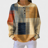 Thea – Jumper with Colourful Patchwork Pattern