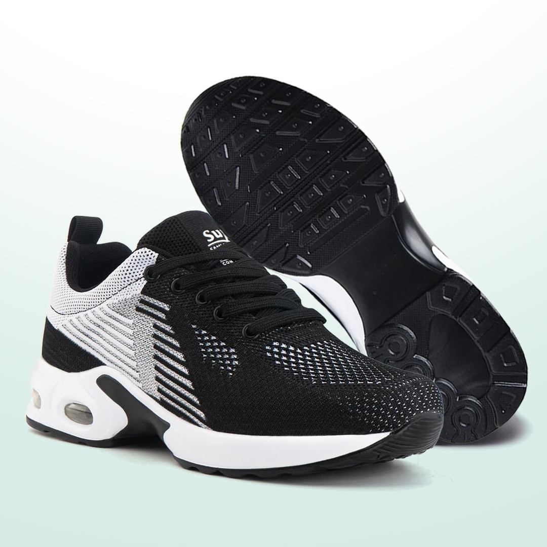 WalkMora Orthopaedic Shoes - Black White