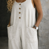 Victoria | Vintage-Wash Denim Dungarees