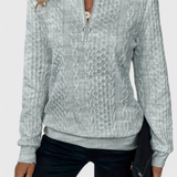 Zoey Soft Zip Knit Jumper