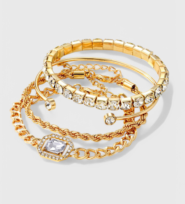 Studded Bracelet Set
