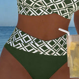 Sara - Two-Piece Bikini with Diamond Cut and Pattern