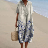 Nuria - Porcelain Print Dress
