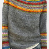 Jolessa Knitted Jumper with Nordic Print