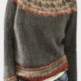 Jolessa Knitted Jumper with Nordic Print