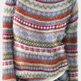 Jolessa Knitted Jumper with Nordic Print