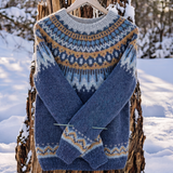 Serena – Winter Jumper with Nordic Shoulder Design