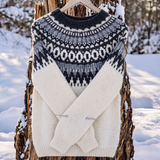 Ilaria – Winter Jumper with Nordic Shoulder Pattern