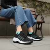 Ambulo Orthopaedic Fabric Shoes - Green Black