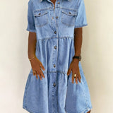 Sienna | Smart Casual Denim Dress